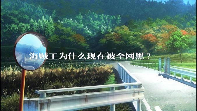 海贼王为什么现在被全网黑?