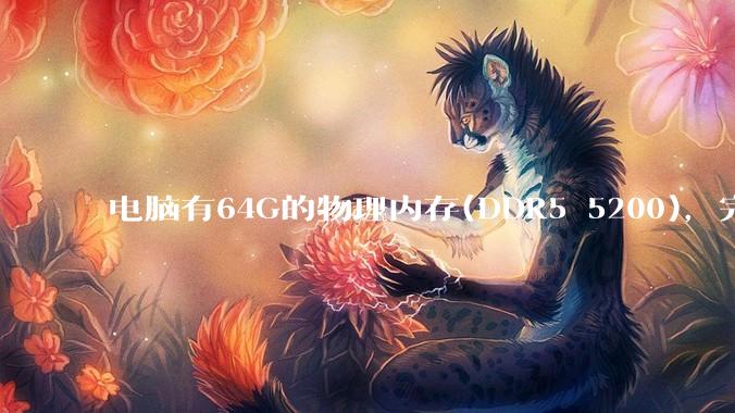 电脑有64G的物理内存(DDR5 5200)，完全够用了，可以关闭系统的虚拟内存吗？